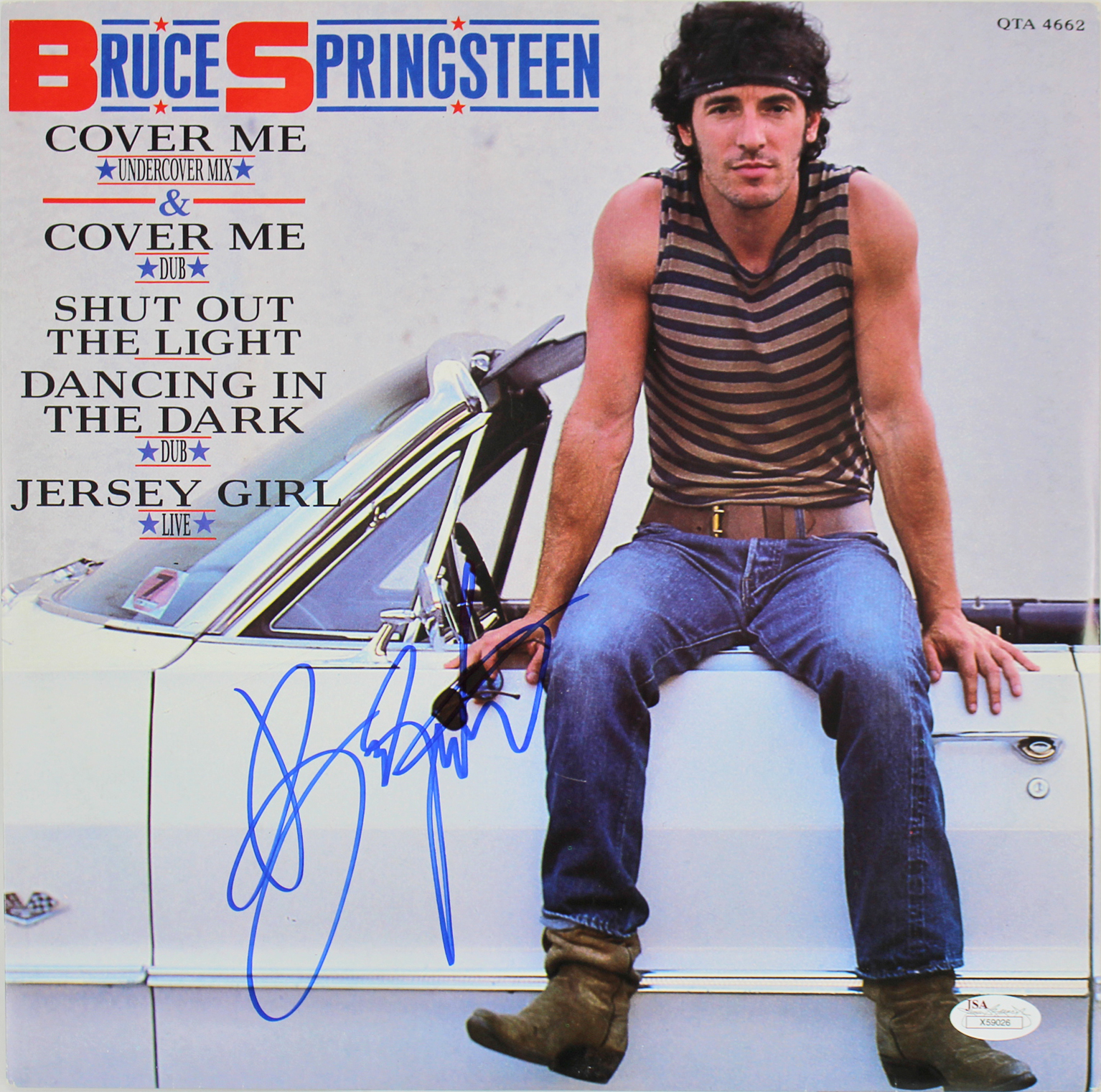 Bruce Springsteen Authentic Signed Cover Me Album Cover W/ Vinyl JSA #X59026 Sale Coupon