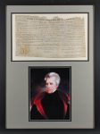 Andrew Jackson Authentic Signed & Framed 9.25×15.5 1830 Land Grant JSA #X56773 Sale Coupon