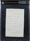 Charles De Gaulle Authentic Signed 5.25×8.25 1962 Handwritten Letter BAS Slabbed Sale Coupon