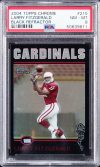 Larry Fitzgerald 2004 Topps Chrome Black Refractor #215 Card Graded 8 PSA Slab Sale Coupon