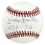 Yankees Mickey Mantle ‘HOF 1974’ Signed Authentic OML Baseball PSA/DNA #D65762 Sale Coupon