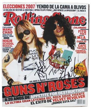 Axl Rose & Slash GnR Authentic Signed Rolling Stone Magazine BAS #AB77723 Sale Coupon