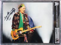 Keith Richards Rolling Stones Authentic Signed 8×10 Photo Auto 10! BAS Slabbed Sale Coupon