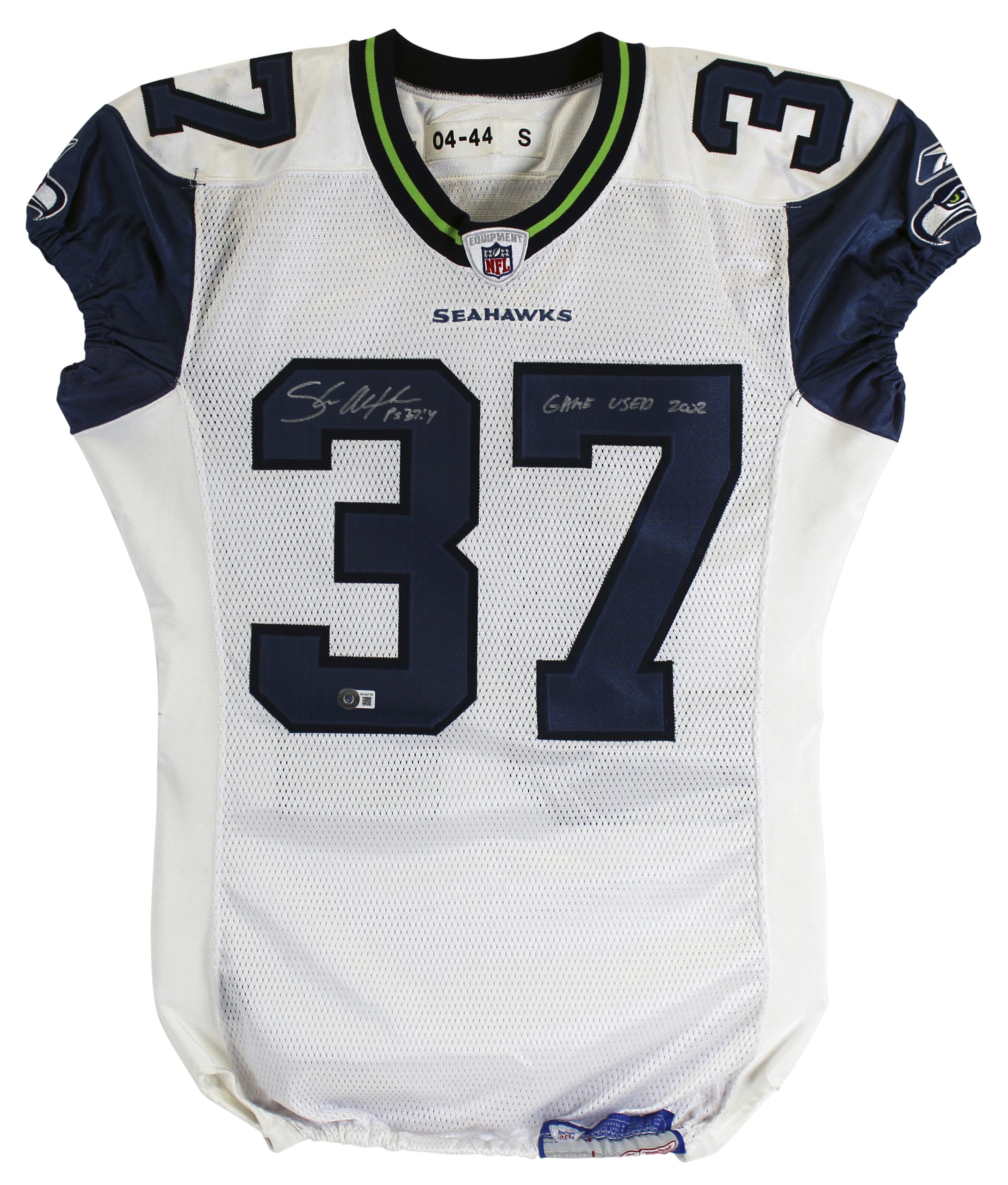 Seahawks Shaun Alexander “Game Used 2002” Signed White Reebok Jersey BAS Witness Sale Coupon