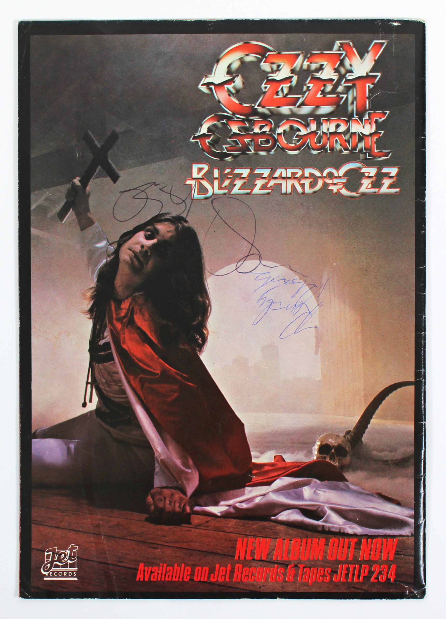 Ozzy Osbourne & Randy Rhoads Signed Blizzard Of Ozz Program JSA #BB88668 Sale Coupon