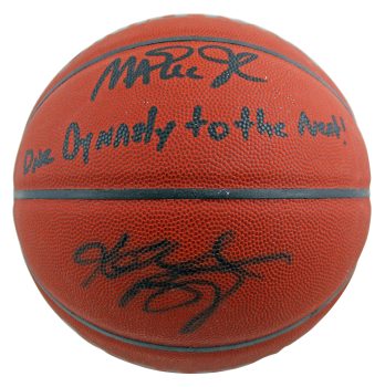 Lakers Magic Johnson & Kobe Bryant “1 Dynasty To The Next” Signed Basketball BAS Sale Coupon
