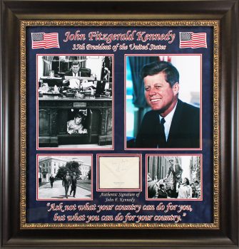 John F. Kennedy “Many Thanks” Authentic Signed & Framed Envelope BAS #AB14595 Sale Coupon