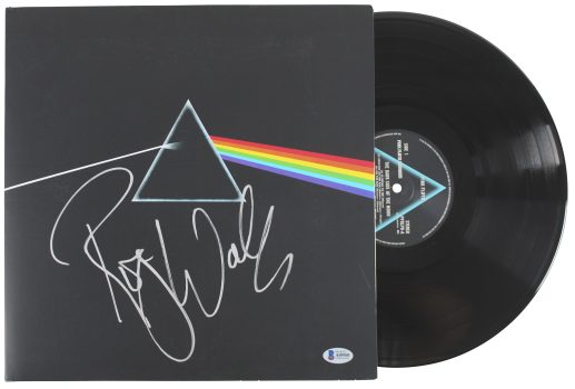 Roger Waters Pink Floyd Signed Dark Side Of The Moon Album Cover W/ Vinyl BAS Sale Coupon