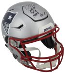 Patriots Randy Moss “SCH HOF 18” Signed Speed Flex Full Size Helmet BAS Witness Sale Coupon