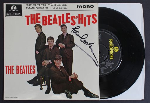 Paul McCartney Signed The Beatles’ Hits 45 RPM Album Cover W/ Vinyl BAS #A57933 Sale Coupon