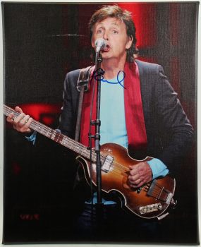 Paul McCartney The Beatles Authentic Signed 16×19.5 Canvas PSA/DNA #AH06950 Sale Coupon