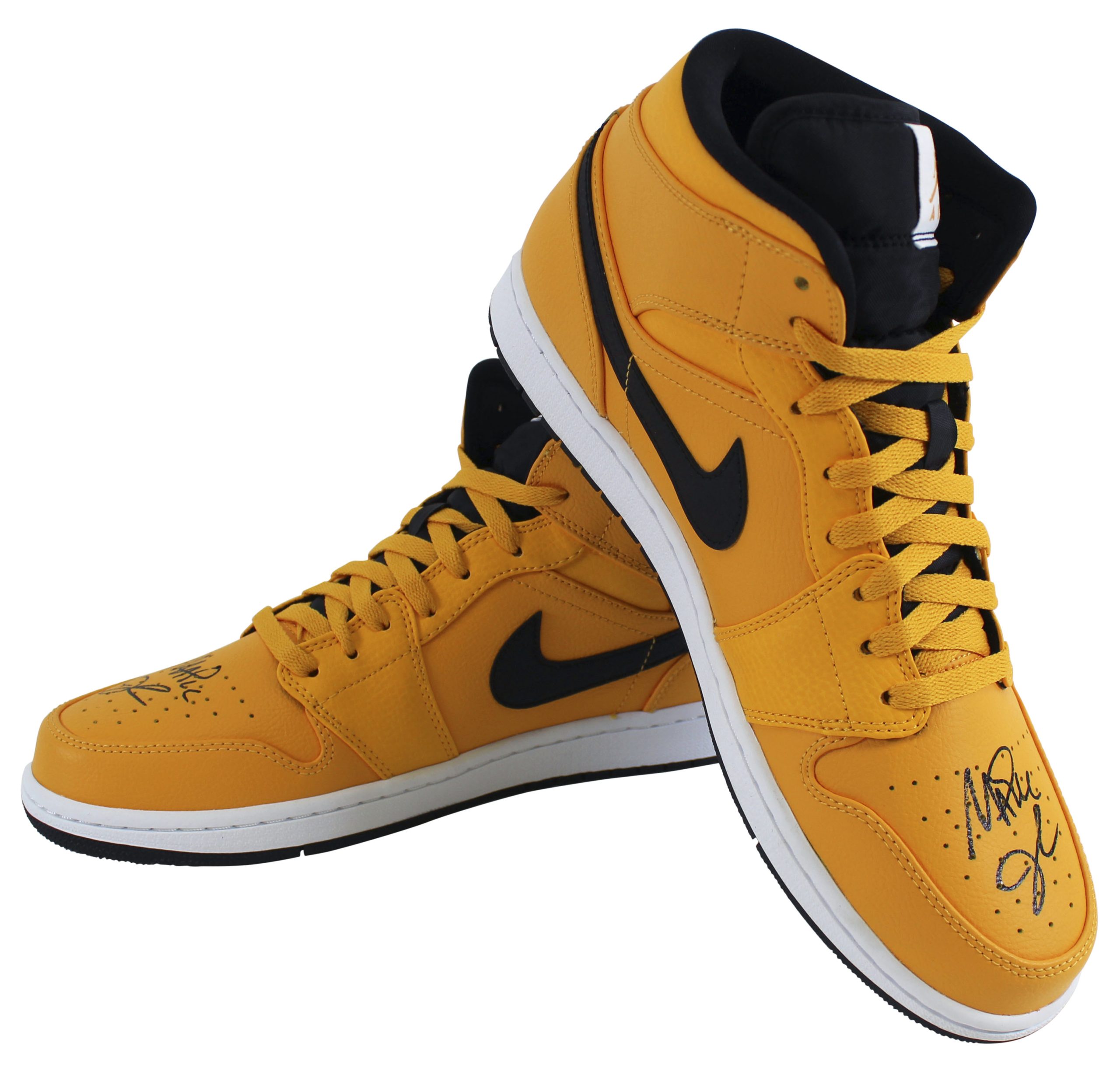 Lakers Magic Johnson Authentic Signed Air Jordan 1 Mid Shoes w/ Box BAS Witness Sale Coupon