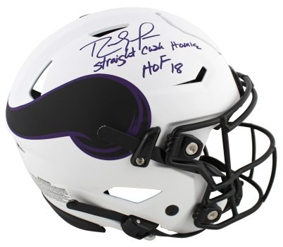 Vikings Randy Moss “SCH HOF 18” Signed Lunar Speed Flex Full Size Helmet BAS Wit Sale Coupon