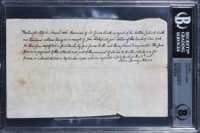 John Quincy Adams Signed 4.5×7.25 1806 Handwritten Loan Receipt Auto 9! BAS Slab Sale Coupon