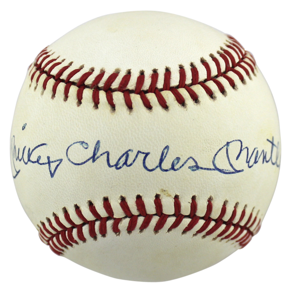 Yankees Mickey Charles Mantle Authentic Signed Oal Baseball JSA #BB32645 Sale Coupon