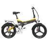 LANKELEISI G650 Electric Folding Bike 400W Motor Yellow Sale Coupon
