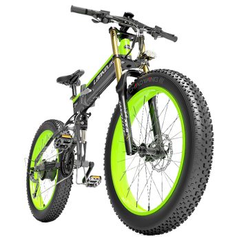 LANKELEISI T750 Plus Big Fork Electric Bike 145Ah Battery Green Sale Coupon
