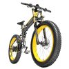 LANKELEISI T750 Plus Big Fork Electric Bike 145Ah Battery Yellow Sale Coupon