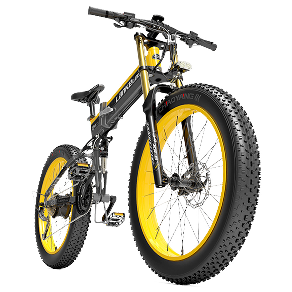 LANKELEISI T750 Plus Big Fork Electric Bike 175Ah Battery Yellow Sale Coupon
