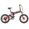 LANKELEISI X3000 Plus Folding Electric Mountain Bike Red Sale Coupon