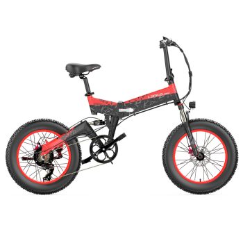 LANKELEISI X3000 Plus Folding Electric Mountain Bike Red Sale Coupon