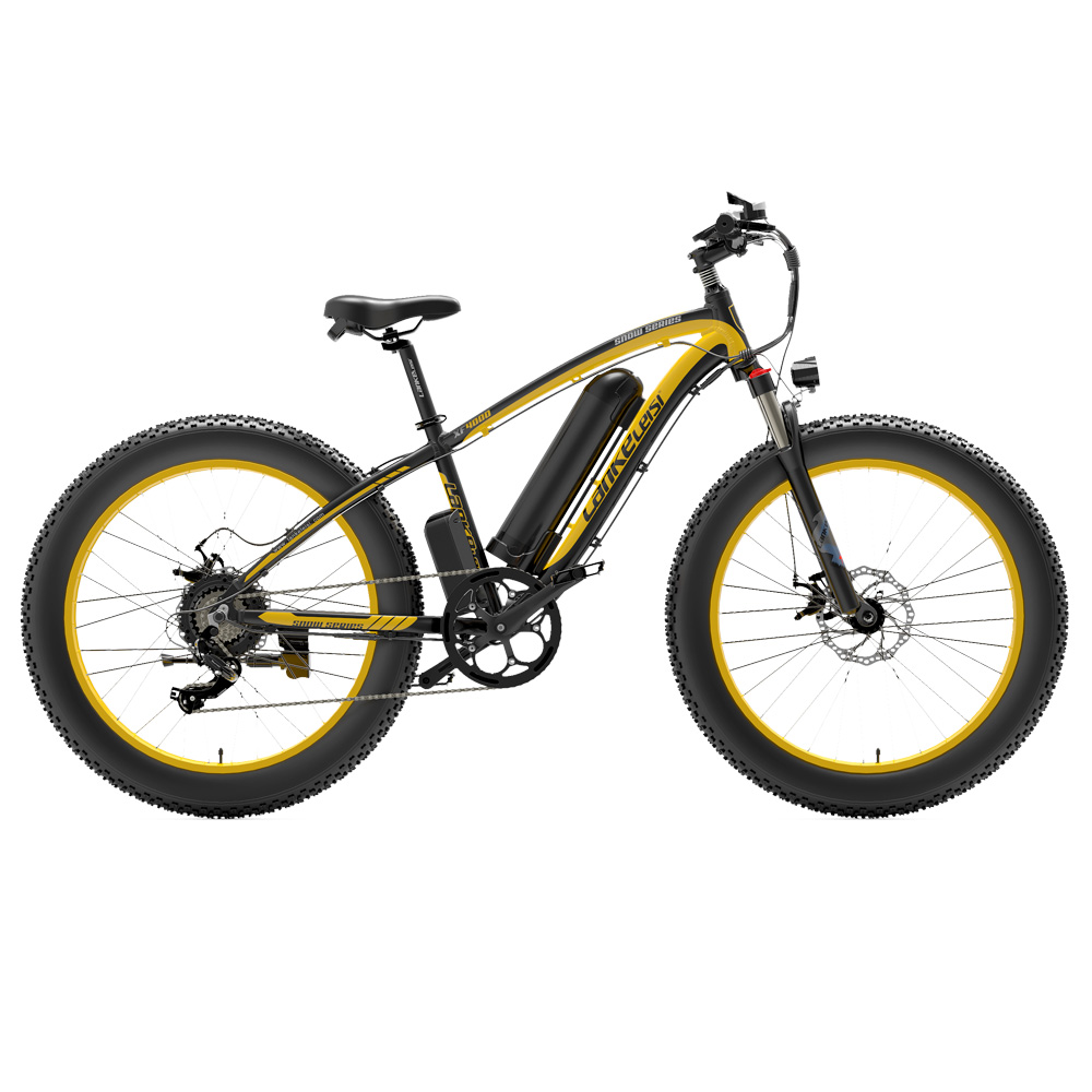LANKELEISI XF4000 Electric Bike 48V 1000W Motor 16Ah Battery Yellow Sale Coupon