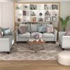 3seat  2seat  1seat Linen Upholstered Sofa Set Light Grey Sale Coupon