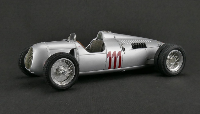 Diecastmodelswholesale 1937 Auto Union Type C Silver #111 Hill Climb Version Huns Stuck Schauins Land Limited Edition to 1500pcs 1/18 Diecast Model Car  by CMC Sale Coupon