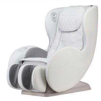 PU Leather Heated Massage Chair with Bluetooth Speaker Beige Sale Coupon