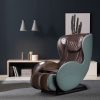 PU Leather Heated Massage Chair with Bluetooth Speaker Green Sale Coupon