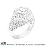 WJD Exclusives 2.75Ct Natural Diamond Signet Ring 14K Solid White Gold VVS1-VVS2 – 11 Sale Coupon