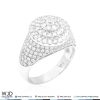 WJD Exclusives 2.75Ct Natural Diamond Signet Ring 14K Solid White Gold VVS1-VVS2 – 8 Sale Coupon