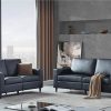 Orisfur 23Seat Morden Style PU Leather Upholstered Sofa Set Black Sale Coupon