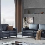 Orisfur 23Seat Morden Style PU Leather Upholstered Sofa Set Black Sale Coupon
