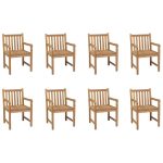 Outdoor Chairs 8 pcs Solid Teak Wood Sale Coupon