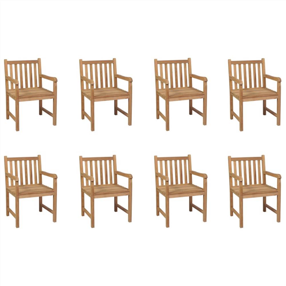 Outdoor Chairs 8 pcs Solid Teak Wood Sale Coupon