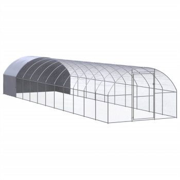 Outdoor Chicken Coop 3x12x2 m Galvanised Steel Sale Coupon