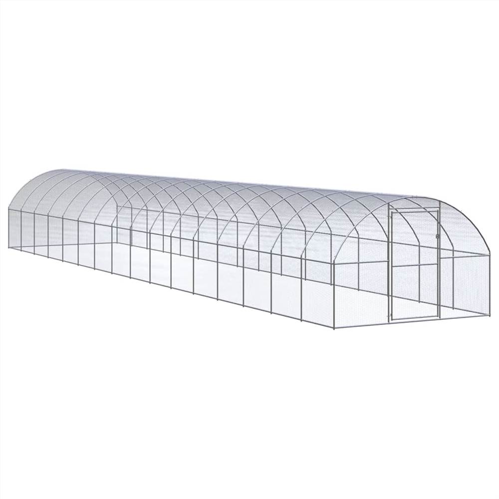Outdoor Chicken Coop 3x16x2 m Galvanised Steel Sale Coupon
