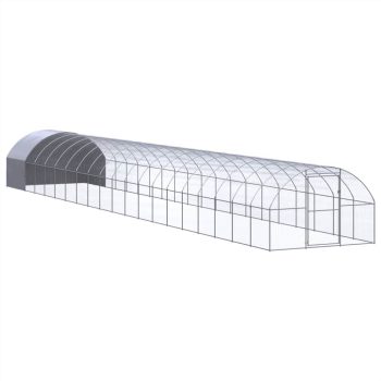 Outdoor Chicken Coop 3x20x2 m Galvanised Steel Sale Coupon