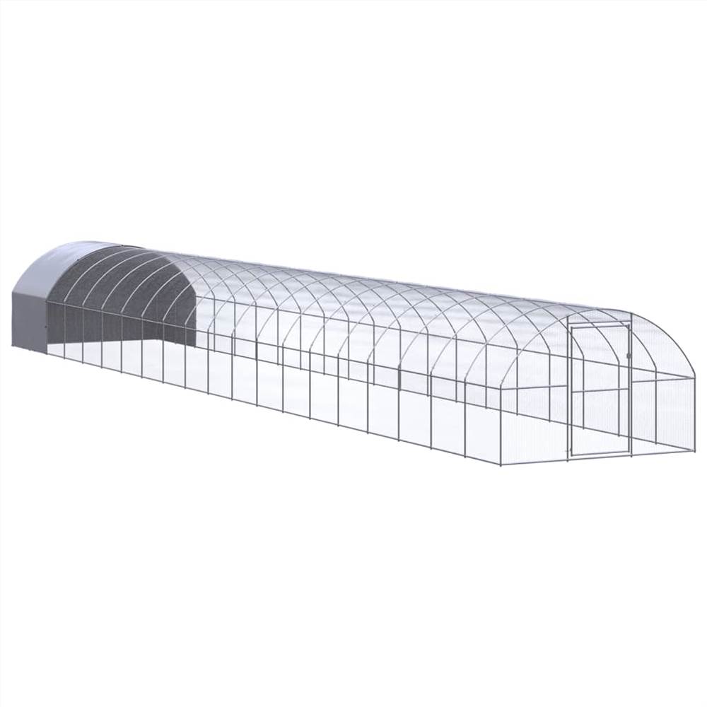 Outdoor Chicken Coop 3x20x2 m Galvanised Steel Sale Coupon