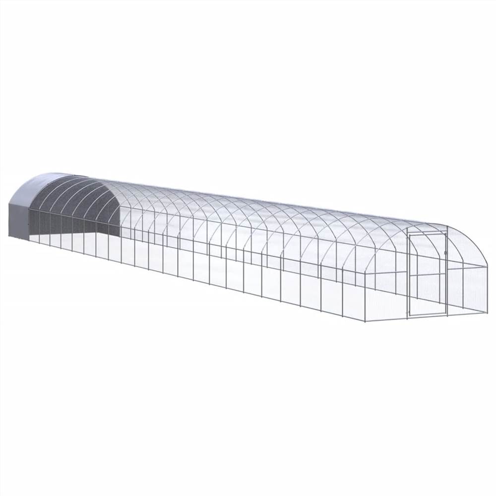 Outdoor Chicken Coop 3x24x2 m Galvanised Steel Sale Coupon