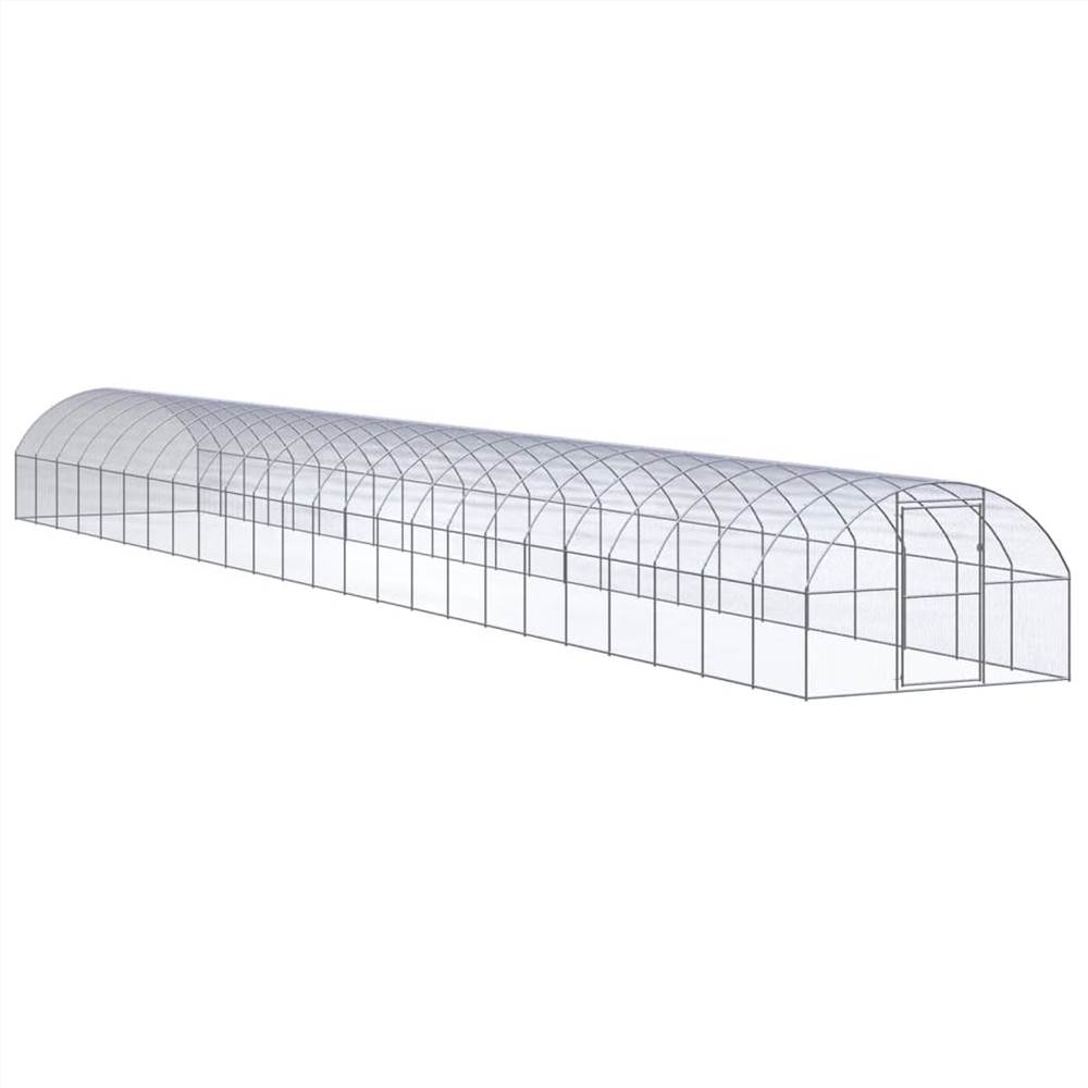 Outdoor Chicken Coop 3x24x2 m Galvanised Steel Sale Coupon