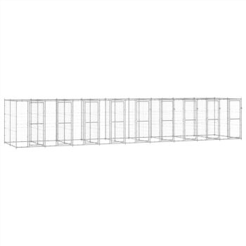 Outdoor Dog Kennel Galvanised Steel 2178 m² Sale Coupon