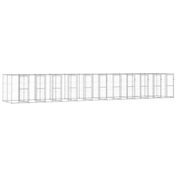 Outdoor Dog Kennel Galvanised Steel 2662 m² Sale Coupon