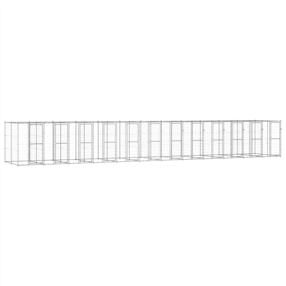 Outdoor Dog Kennel Galvanised Steel 2904 m² Sale Coupon