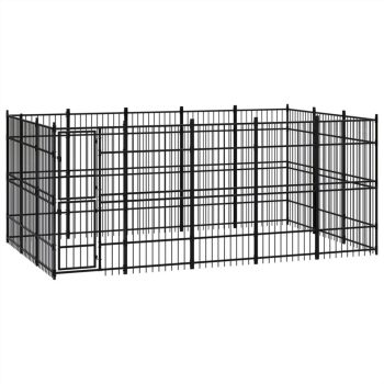 Outdoor Dog Kennel Steel 1382 m² Sale Coupon