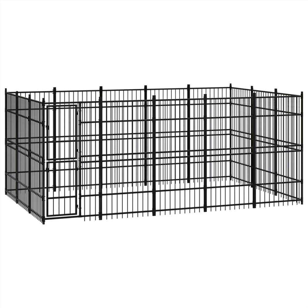 Outdoor Dog Kennel Steel 1382 m² Sale Coupon