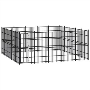 Outdoor Dog Kennel Steel 2304 m² Sale Coupon