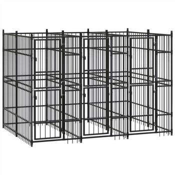 Outdoor Dog Kennel Steel 553 m² Sale Coupon