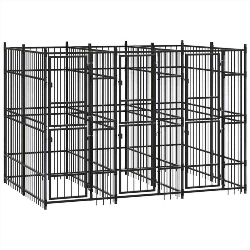 Outdoor Dog Kennel Steel 553 m² Sale Coupon